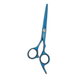 Tesoura Vertix Blue Titanium Navalha 5,5'' Profissional