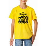 The Beatles Logo Casacos Rock Classico Camiseta Infantil