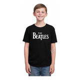 The Beatles Rock Anos 60 Logo Clássico Camiseta Infantil