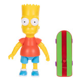 The Simpsons Bart Com Skate Articulado 9 Cm 4043 Sunny Jakks