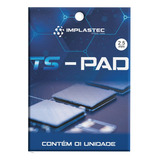 Thermal Pad Térmico Implastec Ts Pad 2.5mm X 100 X 100 Mm Cor Azul