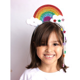 Tiara Arco Iris Carnaval - Adultos E Crianças