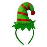 Tiara Natalina Duende Chapéu Fantasia Festa Papai Noel 