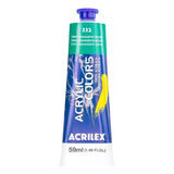 Tinta Acrilica Acrilex 59ml Acrylic Colors Cor 332 - Verde Permanente Escuro