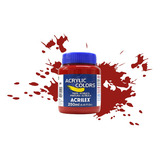 Tinta Acrílica Acrylic Colors Acrilex 250 Ml Cor Vermelho Claro - 350