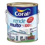 Tinta Acrílica Fosco Rende Muito 3,6l Coral Sua Cor. Cor Laranja Imperial