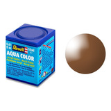 Tinta Aqua Color Marrom Lama Brilhante 18ml 80 Revell 36180