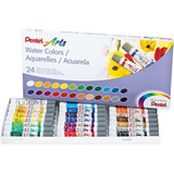 Tinta Aquarela Pentel Water Colors 24 Cores