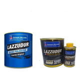 Tinta Automotiva Poliéster Verde Nautico 900ml + Verniz Pu 