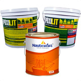 Tinta Epoxilit 3 Kg Massa Mais Tinta Anti-incrustante 3,6 L