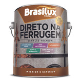 Tinta Esmalte Direto Na Ferrugem 3,6l Brasilux Branco