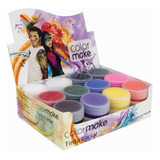 Tinta Facial - Colormake - Líquida - 12 Potes 15ml -10 Cores