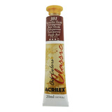 Tinta Óleo 20ml Classic Acrilex Cor 301 - Vermelho Óxido Transparente
