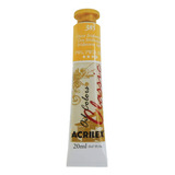 Tinta Óleo 20ml Classic Acrilex Cor 385 - Ouro Iridescente