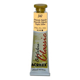 Tinta Óleo 20ml Classic Acrilex Cor Do Óleo 342 - Amarelo Nápoles