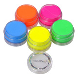 Tinta Para Rosto Cremosa C/ 5 Cores Fluorescentes Tinta Neon