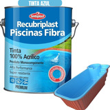 Tinta Piscina Fibra Recubriplast 3,6l Azul Proteção Extra