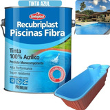 Tinta Piscina Fibra Recubriplast 3,6l Azul Proteção Extra