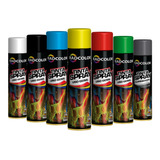 Tinta Spray Todas As Cores Caixa 8 Un Uso Geral E Automotivo