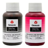 Tinta Sublimática Genesis P/ Uso Em Epson Magenta E Preto