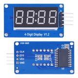 Tm1637 Módulo Display 7 Segmentos 4 Dígitos Relógio Arduino 