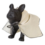 Toalha De Banho Com Capuz Bubble Para Cachorros E Gatos Cor Branco M