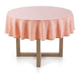 Toalha De Mesa Redonda 4 Lugares Jacquard Arbela Pétala