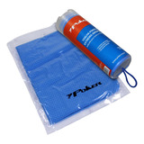 Toalha Esportiva Pva Alta Absorção Grande 13071 Cor Azul Liso