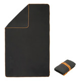 Toalha Para Natação Microfibra Kingcham M 65x 90cm Nabaiji Cor Preto-laranja