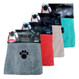 Toalha Pet Para Banho Gatos E Cães Alta Absorção Microfibra 