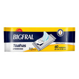 Toalha Umedecida Bigfral 40 Unidades