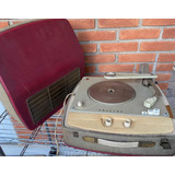 Toca Disco Vitrola Valvulada Philips Ag9124/b Antiga Usada 1