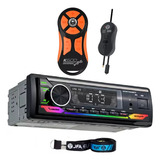 Toca Rádio Fm Carro Mp3 Pen Automotivo Usb Aux Bluetooth