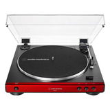 Toca-discos Vinil Audio Technica At-lp60x - 4 Cores - Bivolt Cor Vermelho 127/220v