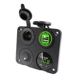 Tomada 12v C/ Usb Duplo Diferenciada Barco Lancha Jipe Carro