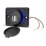 Tomada 2 Usb Carregamento Rápido Carro Lancha Barco