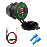 Tomada Carregador Usb Motorhome Barco Lancha 12v 24v Qc3.0