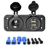 Tomada Usb 3.1 A Barco/carro/adaptador Acendedor