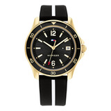 Tommy Womens Ionic Caixa De Aço Banhado A Ouro Fino E Relóg