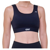 Top De Corrida Authen Grit Bossa Bolso Ajustável Feminina
