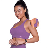 Top Fitness Sem Costura Feminino Selene Alta Sustentação