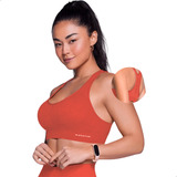 Top Fitness Sem Costura Feminino Selene Alta Sustentação