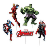 Topo Topper Decoração Bolo Festa Avengers Animated