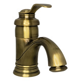 Torneira Baixa Lavabo Retro Vintage Retrô Bronze Antigo