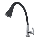 Torneira Gourmet Cone Bancada Mesa Cozinha Preta Black 4004