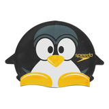 Touca De Natação Infantil Speedo Pinguim Cor Preto