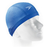 Touca De Natação Speedo Hidroginástica Xtrafit Em Tecido Confortável Cor Azul Royal Desenho Anatômico Tamanho Único
