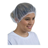 Touca De Rede Branca Para Cabelo Cozinha 100 Unds Redinha Cor Branco