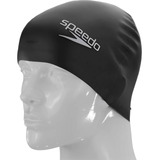 Touca De Silicone Para Natação Speedo Lisa Cor Preta