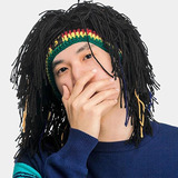 Touca Gorro Crochê Reggae Bob Marley Rasta Jamaica Dreadlock